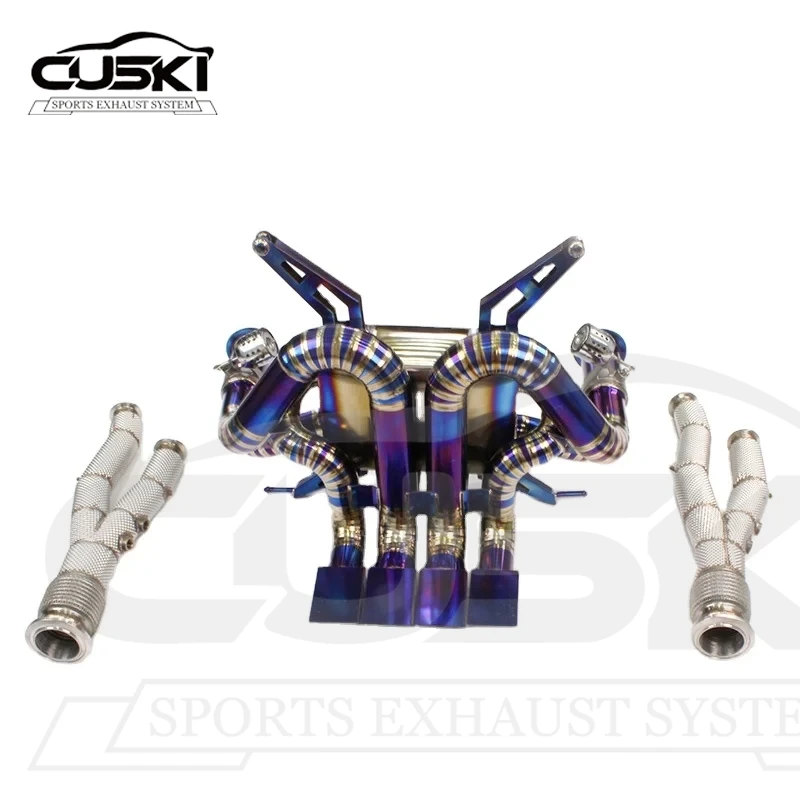 High Quality titanium alloy Polished Exhaust System Catback Exhaust for Lamborghini Aventador 6.5 LP700-4 lp700 2011-2016