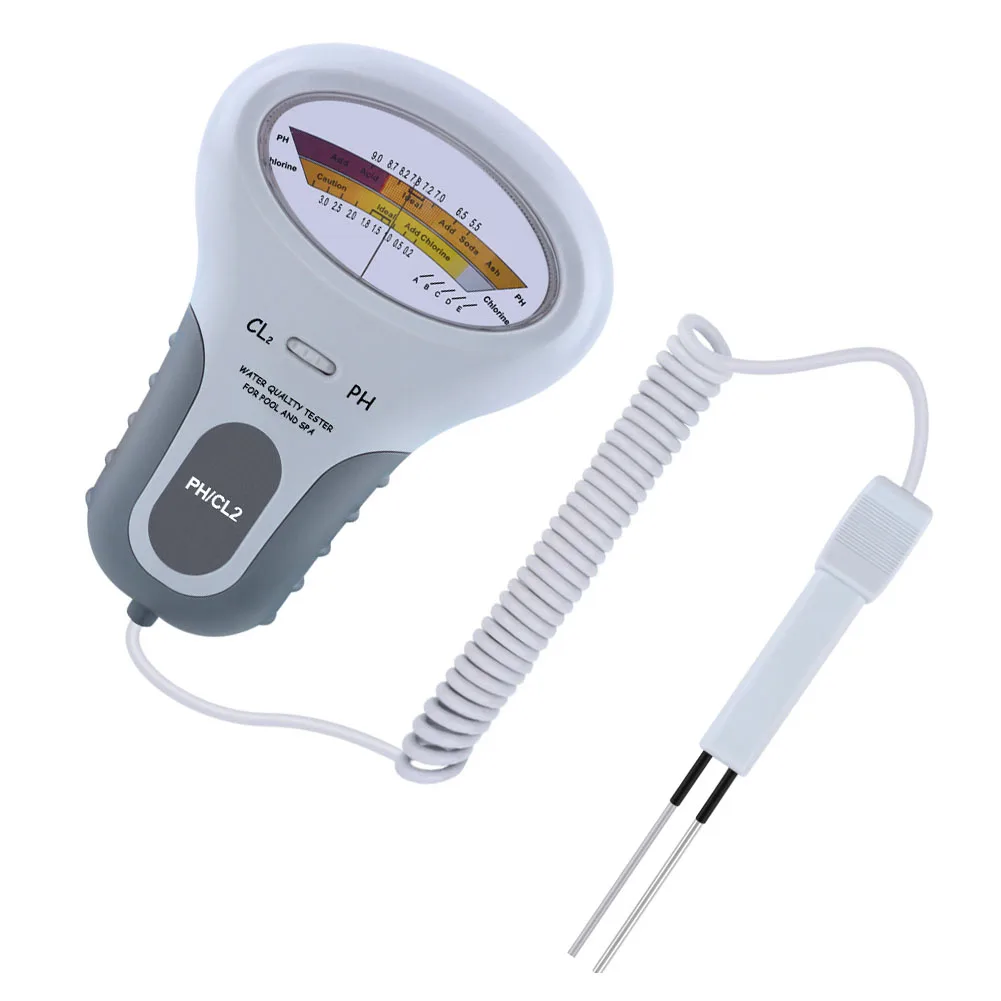PC102 Swimming Pool Water Quality Testing Equipment CL2 & PH Meter Testing Pen Hand Tool Power Tool Accessories