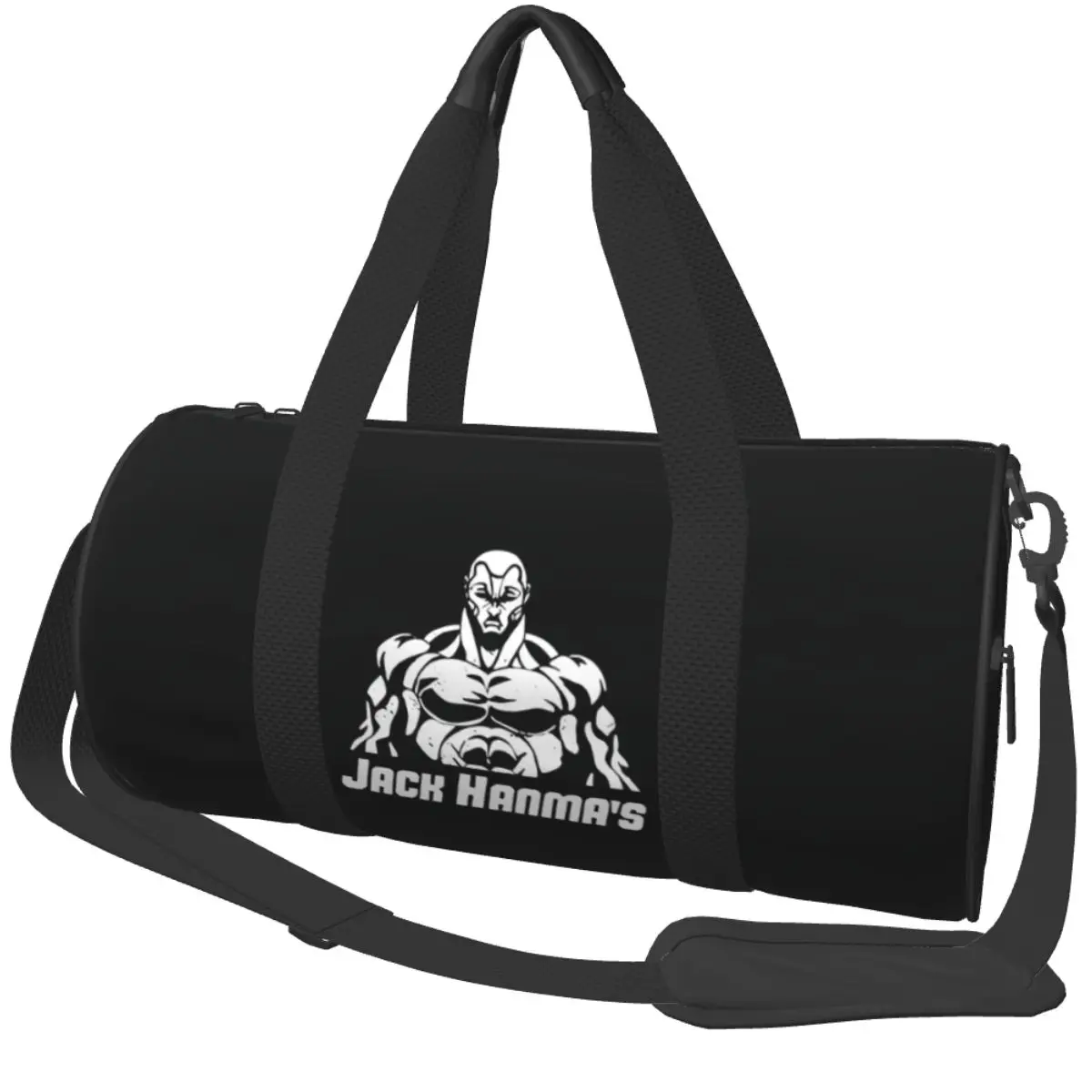 Gym Bag Baki Jack Yujiro Hanma Sports Bag with Shoes Bodybuilding Manga Male Female Weekend Printed Handbag Graphic Fitness Bag