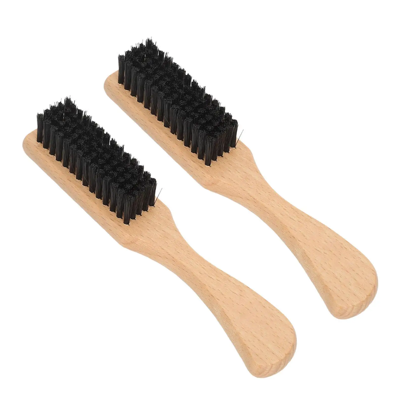 

Ergonomic Men's Beard Brush - Portable Lightweight Wooden Handle with Flexible Imitation Boar Bristles for home & Barber Use