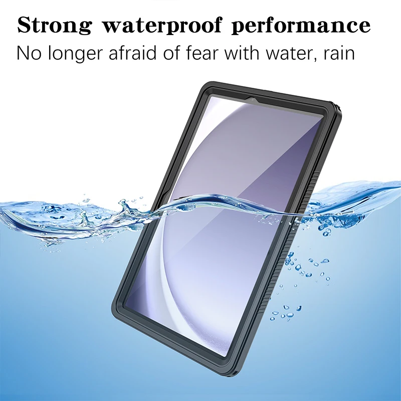 

IP68 Waterproof Case For Samsung Galaxy Tab A9 Plus 11 inch 2M Depth Diving Swim Outdoor Sports Magnetic Charge Cover Shockproof