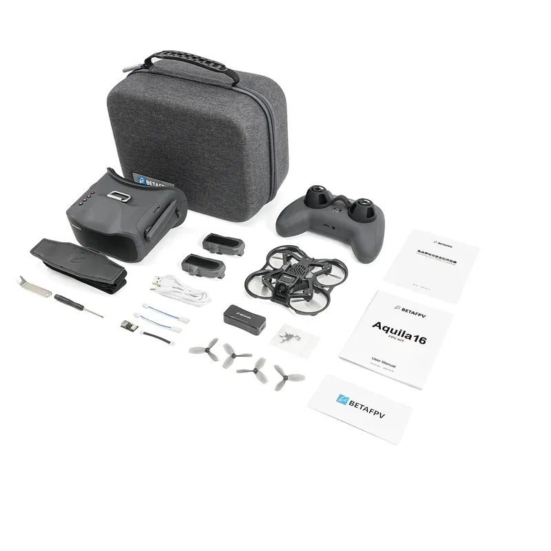 BETAFPV Aquila16 FPV Kit Quadcopter ELRS 2.4G Analog VTX VR03 FPV Goggles thumbnail 4