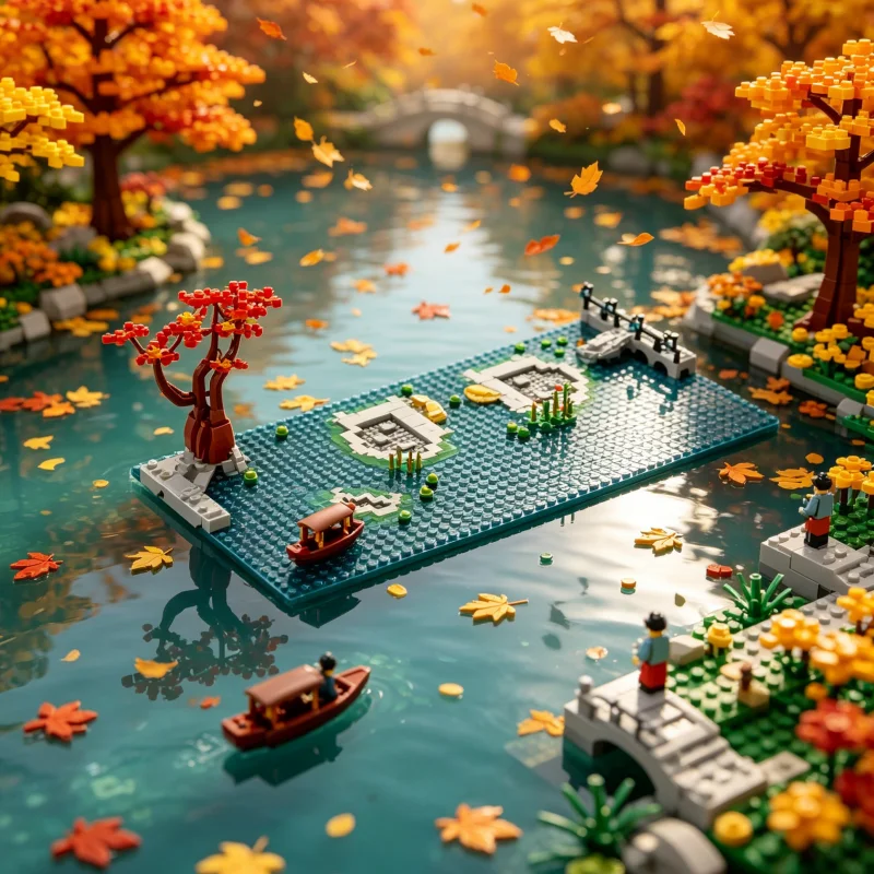 

Набор для сборки городской улицы MOC: Модель-расширение для конструктора, комплект для самостоятельной сборки городской сцены для коллекции и демонстрации