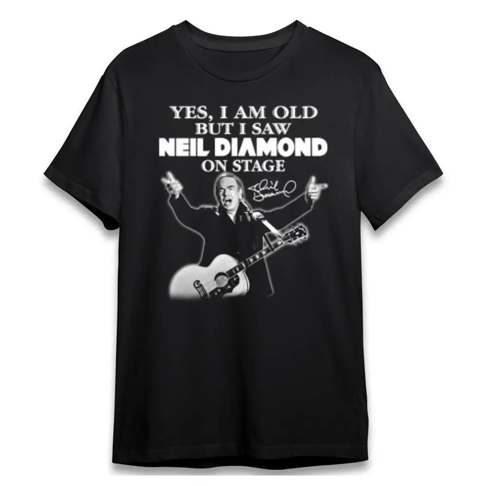 Neil Diamond t shirt, Unisex CUTE shirt new,, short sleeve Cotton Luxury brand vintage oversized