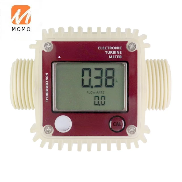 K24 Digital Turbine Flow Meter Fuel Flow meter Gauge Liquid Water Flow Measure Tools Tester