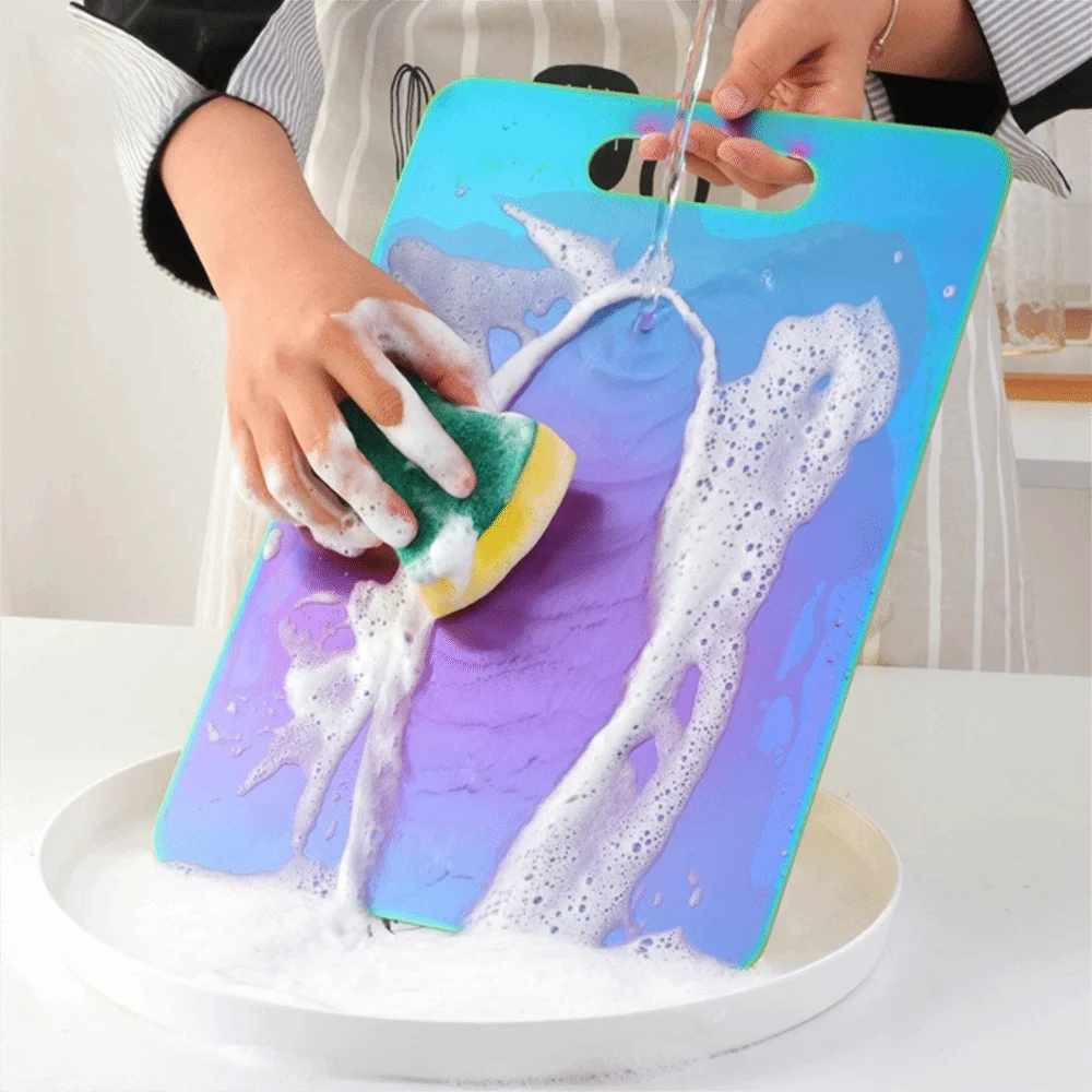 Rectangular 304 Stainless Steel Cutting Board Mold Proof Deodorized Cutting Block Double-Sided Use Chopping Board