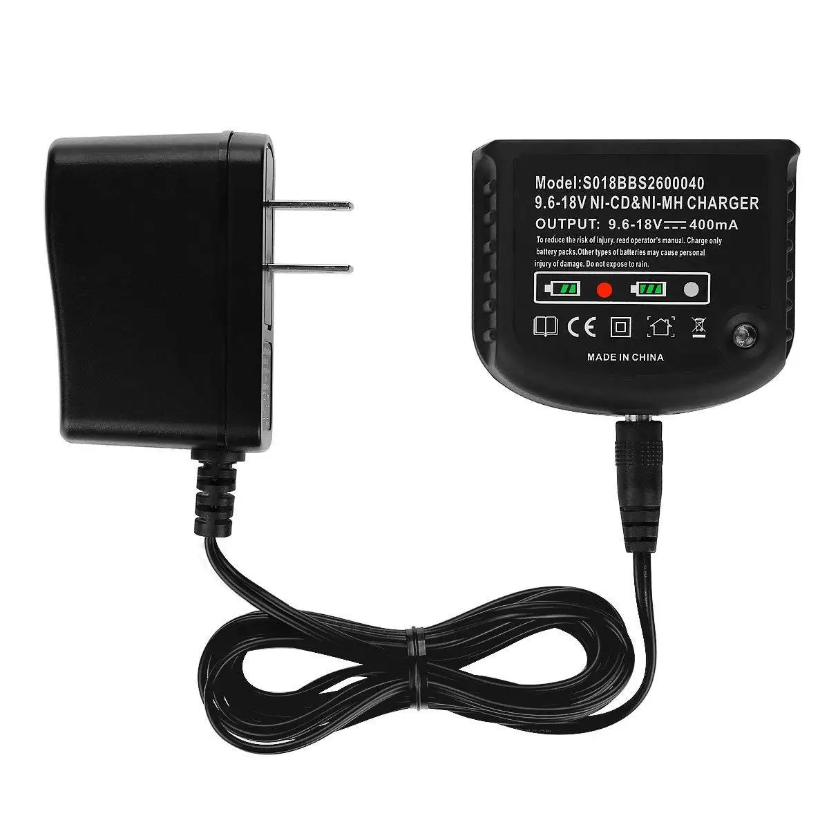 Chargeur 9.6V-18V pour Black and Decker, Black & Decker Charger Ni-Cd Ni-Mh A18 Hpb18 A14 Hpb14 A12 Hpb12, US PlugAB32