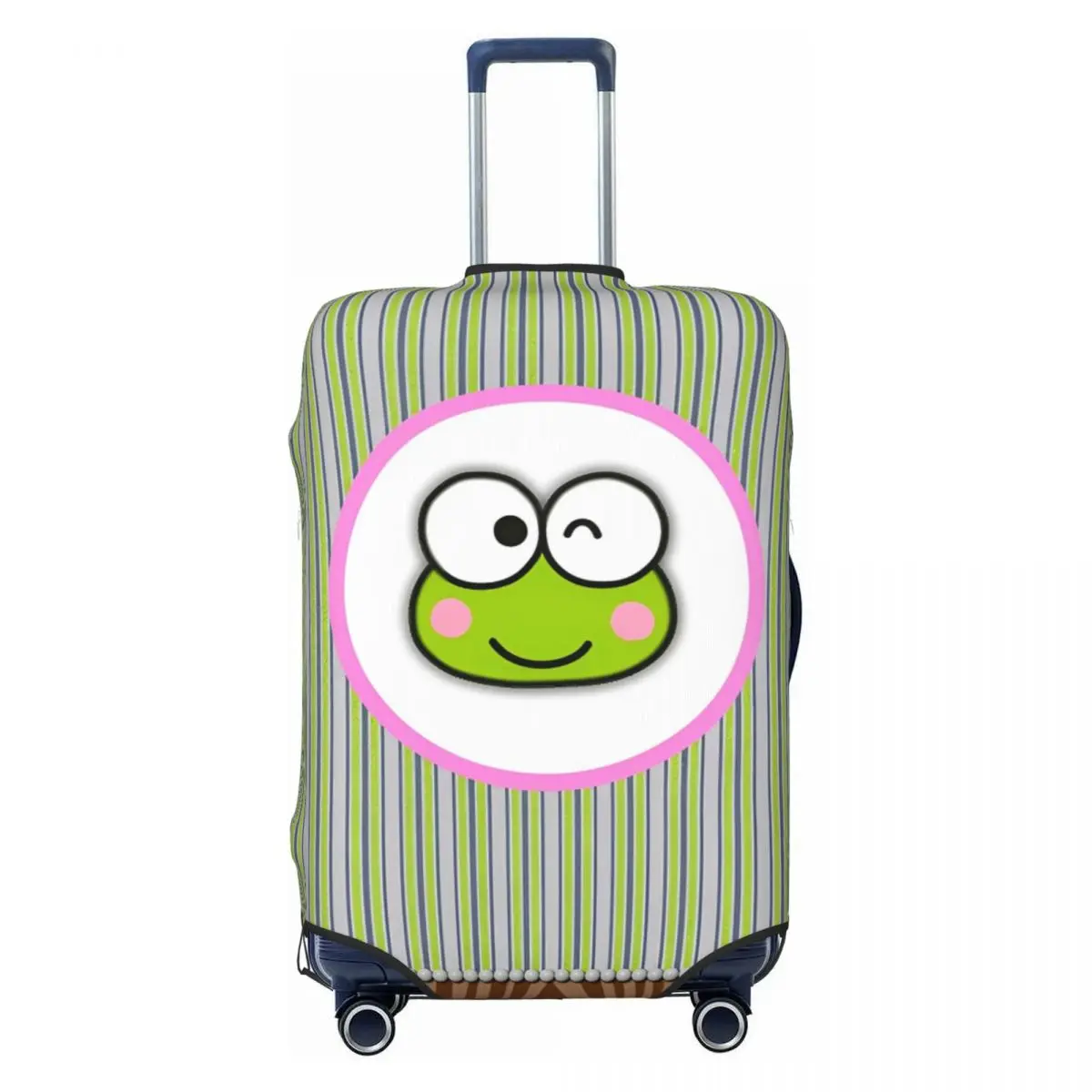 

Custom Sanrio Kero Kero Keroppi Suitcase Cover Vacation Business Practical Luggage Accesories Protector