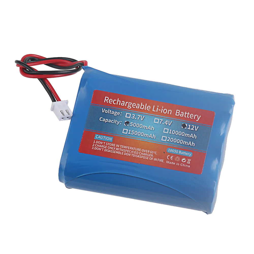 12V 5000/10000mAh Rechargable Pack For Speaker Flashlight Monitor CCTV Camera Battery 12.6 V 11.1V 18650 Lithium-ion Battery