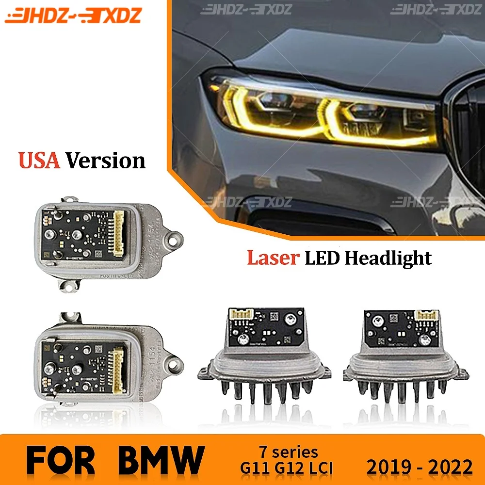 

DRL Module Daylight For BMW 7 Series G11 G12 LCI 730i 740i 750iX 2019-2022 US Laser LED Headlight Daytime Running Light Non-RGB