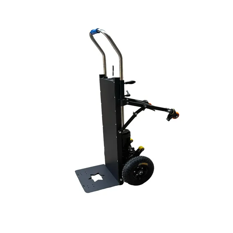 Electric Stair Climbing Hand Truck Automatic Up Down Crawler Dolly Silent Folding Cart for Home Appliance Moving