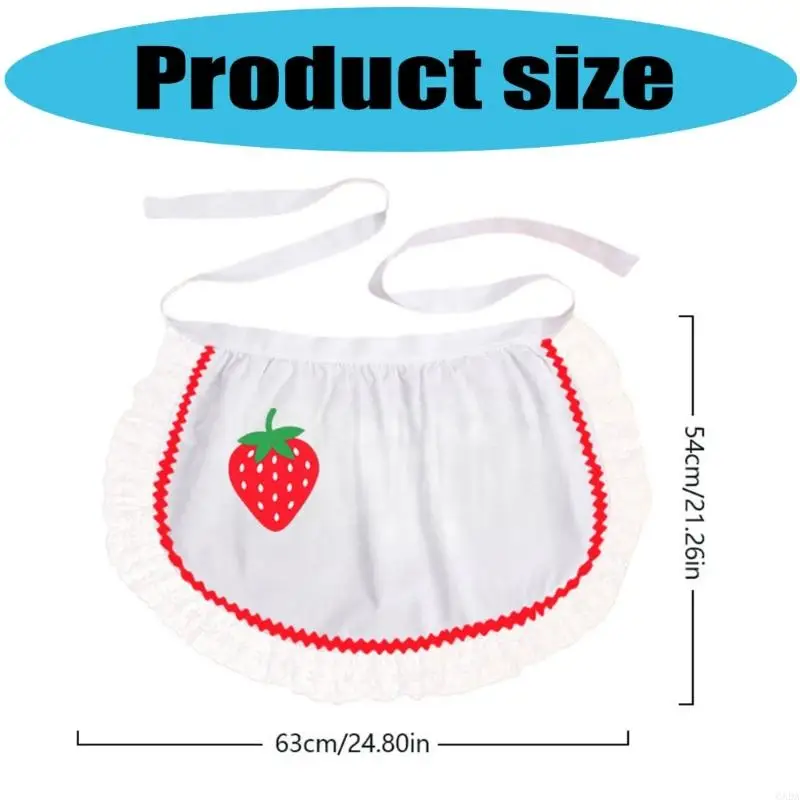 Enchanting Trim Embellished Smock Soft Ventilated Fabric Exemplary For Baking Cleaning Crafts 6XDA