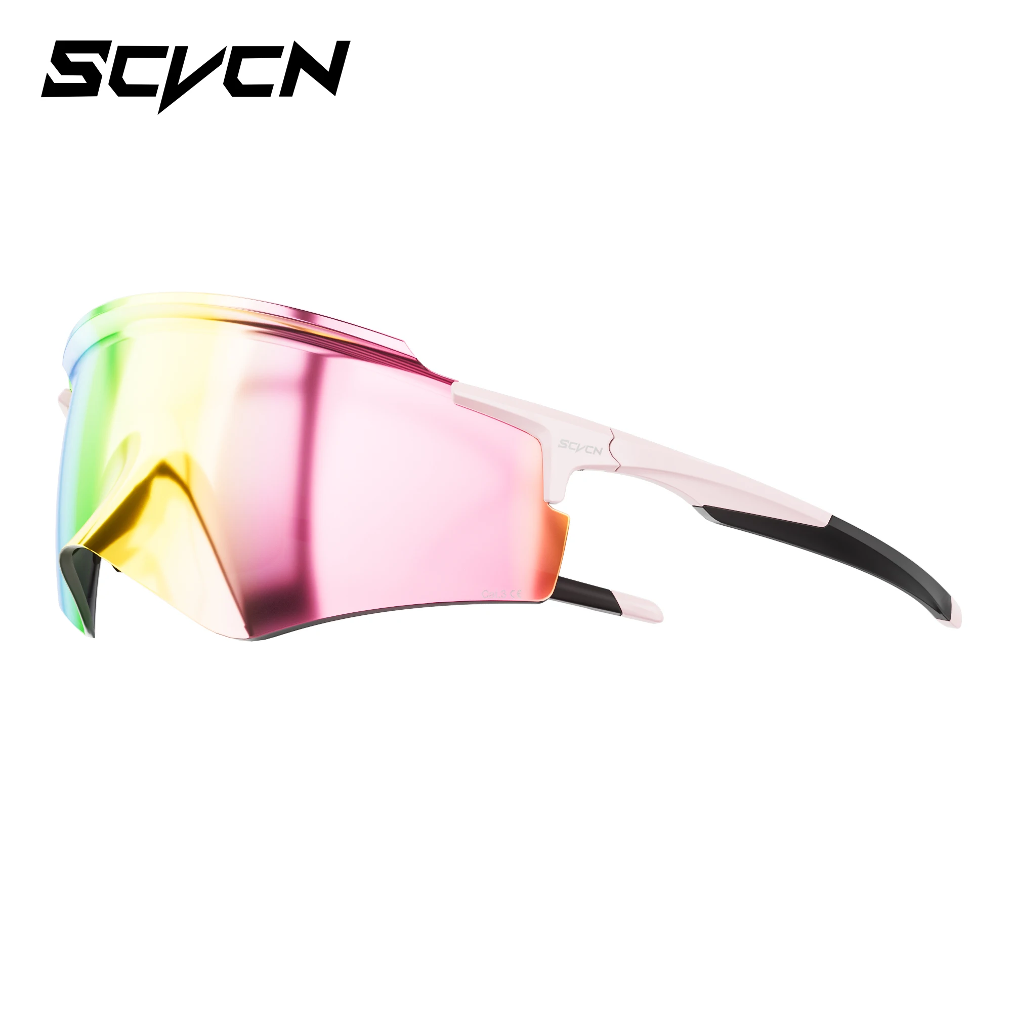 2026 SCVCN Fahrradbrille UV400 Herren Fahrrad-Sonnenbrille Coole MTB-Brille Outdoor-Sportbrille Fahrradbrille Fahrbrille für Männer und Frauen