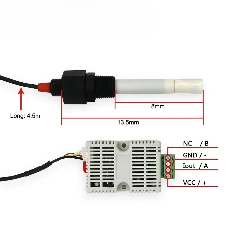 Hot sales Rs485 Output Industrial Electrical Analog Conductivity Electrode 4-20Ma EC Water Conductivity Sensor