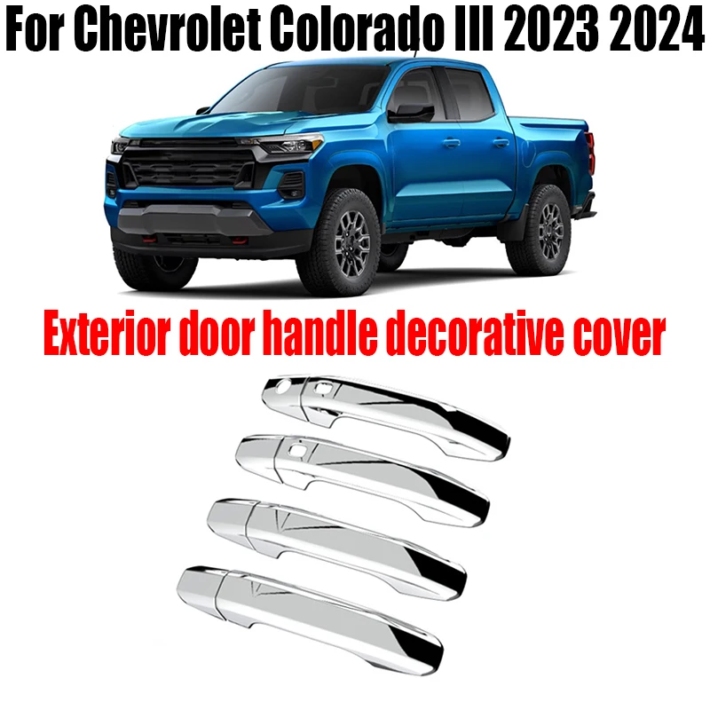 For Chevrolet Colorado III 2023 2024 car exterior door handle decorative cover car exterior decoration accessories