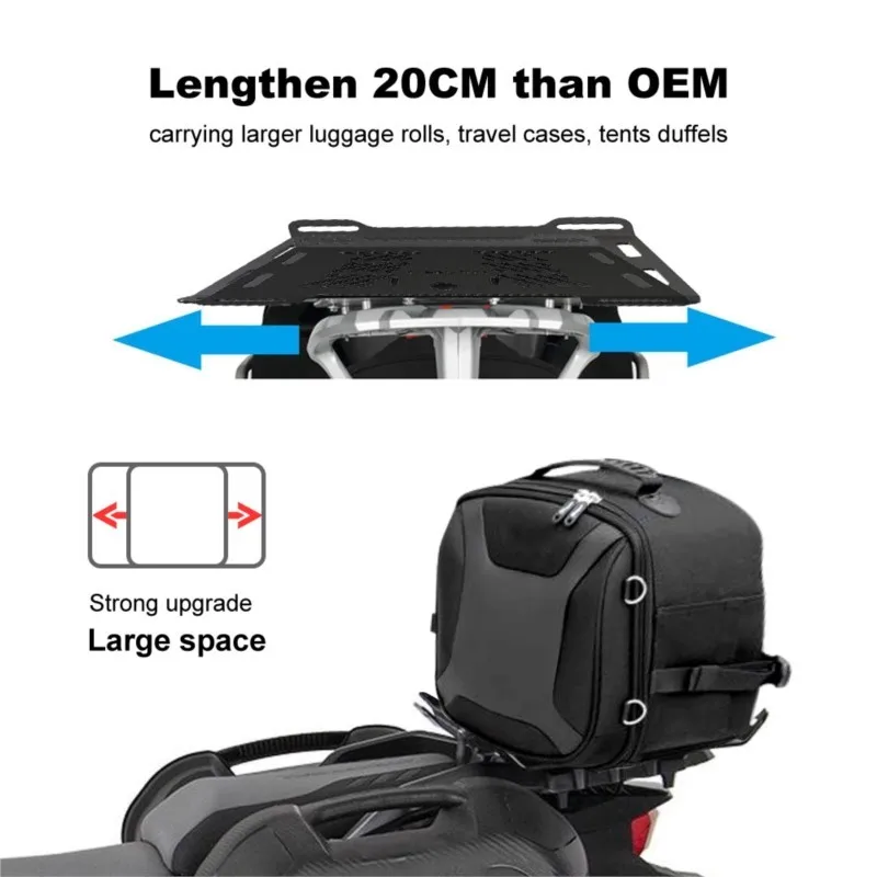 لسوزوكي فولتروم فستروم 250 SX 250 250SX SX250 Vstrom250SX 2023-2025 الخلفية توسيع الرف الناقل الذيل الأمتعة قوس القضبان