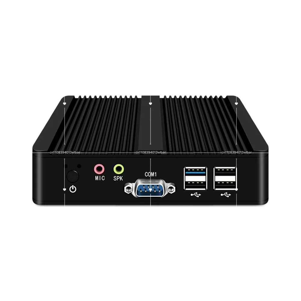 Mini PC J1900 J4125 N100 Dual NIC Fanless Micro Computer Quad-Core Low Power