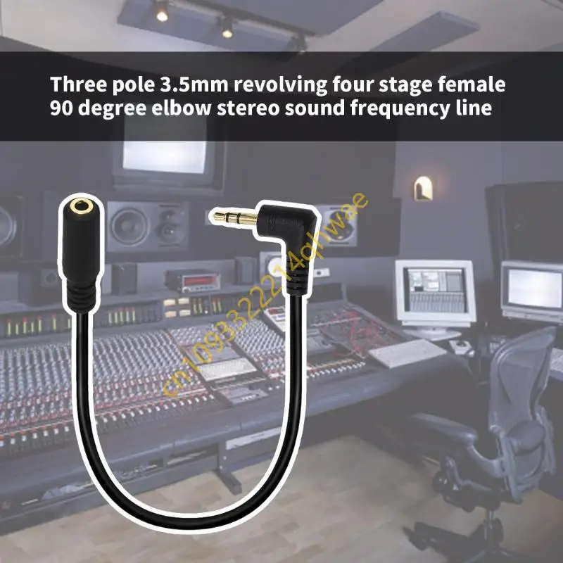 Compactly 90Degree Stereo Audios кабель 3,5 мм TRS TRR TRRS Audios Adapter Cable