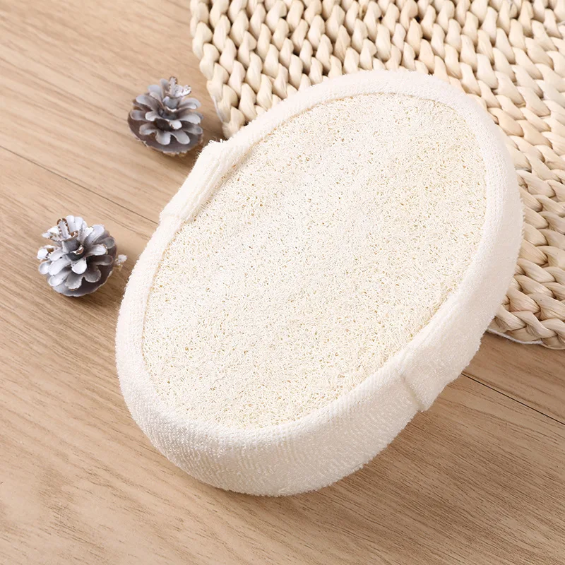 Spons Loofah alami Scrub tubuh mandi pengelupasan Wisp untuk tubuh Luffa kembali Scrubber selulit washclothing aksesoris mandi