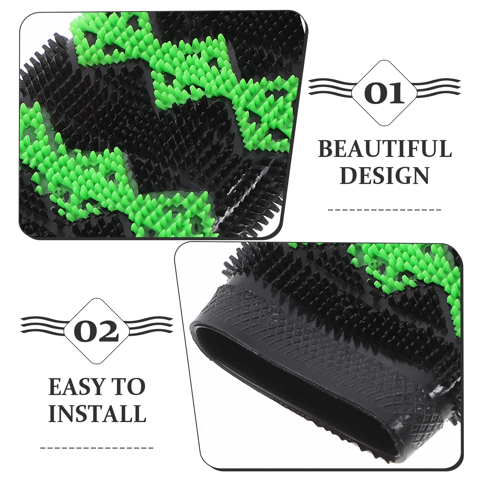 

2PCS Anti Motorcycle H Grip Replacement Grips Rubber H Grips for Motorcycle Cycling Replacement Long lasting
