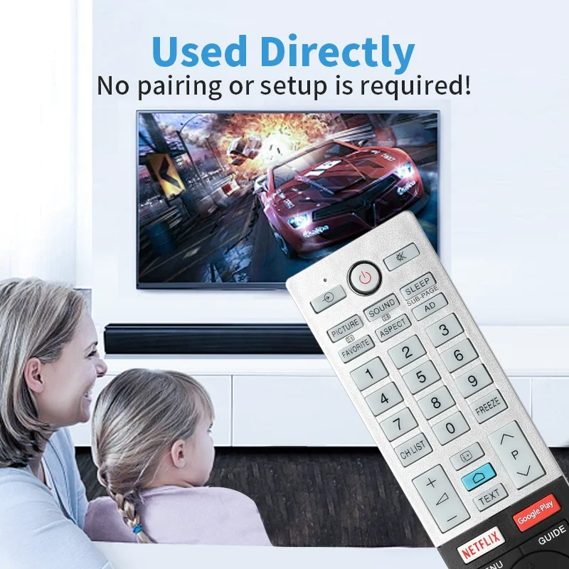CT-8561 RC45151 Remote Control For Toshiba Smart TV 43UK3163DG 50UK3163DG 55UK3163DG 65UK3163DG 30110095 Replacement Controller