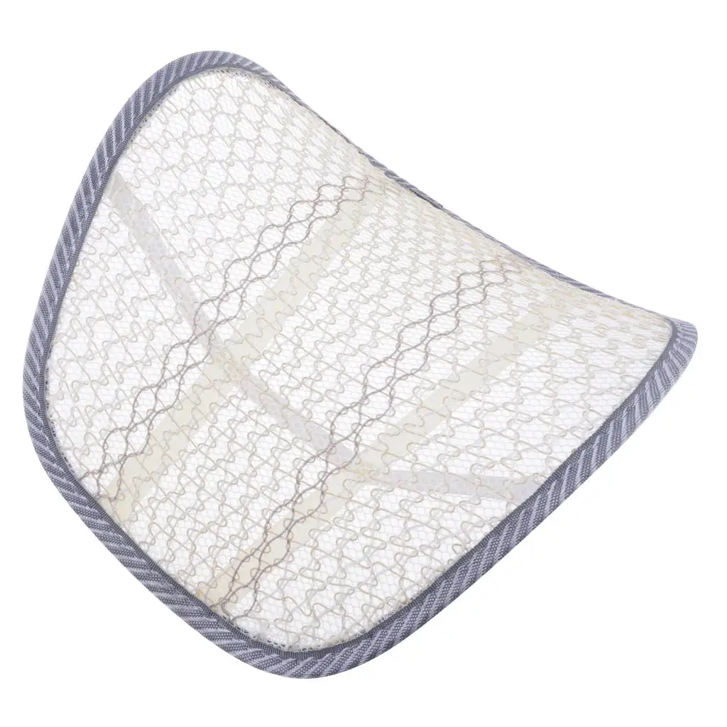 Car Breathable Cushion Seat Waist Pad Ice Silk Waist Cushion for Car Home