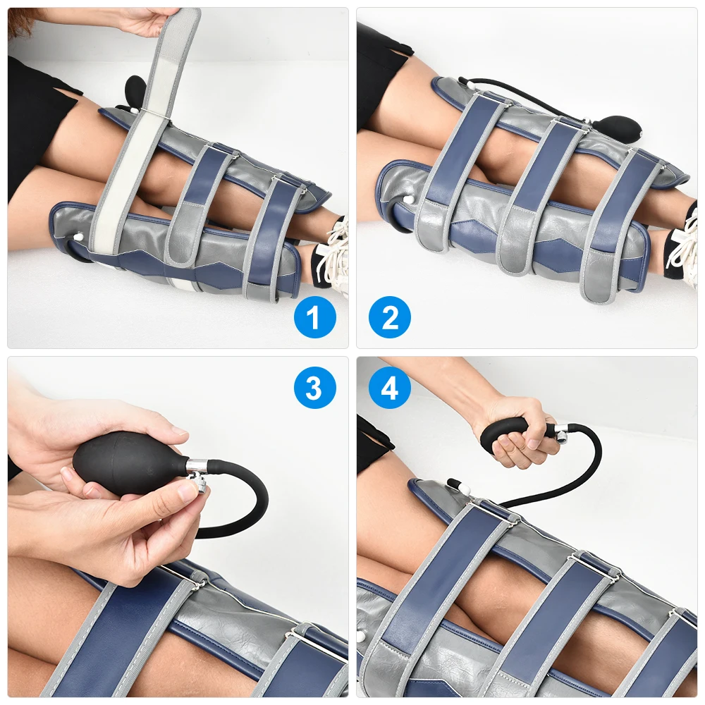 Inflatable Leg Posture Corrector, X/O Shape Leg Correction Brace Bandage Straighten Professional Knee Valgus Straighten Belt