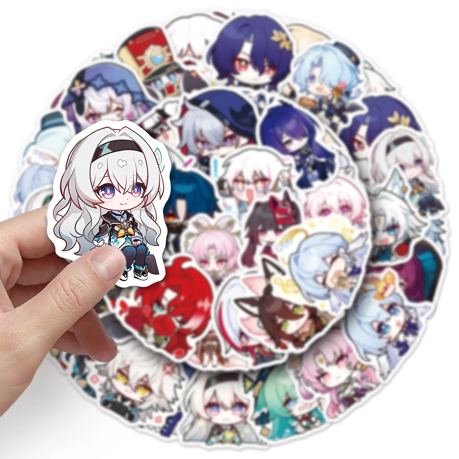 10/50 قطعة هونكاي ستار السكك الحديدية ملصقات تشيبي الكرتون ملصق Kawaii ميمي الشارات الثلاجة الأمتعة المحمول الهاتف الغيتار سيارة سكيت