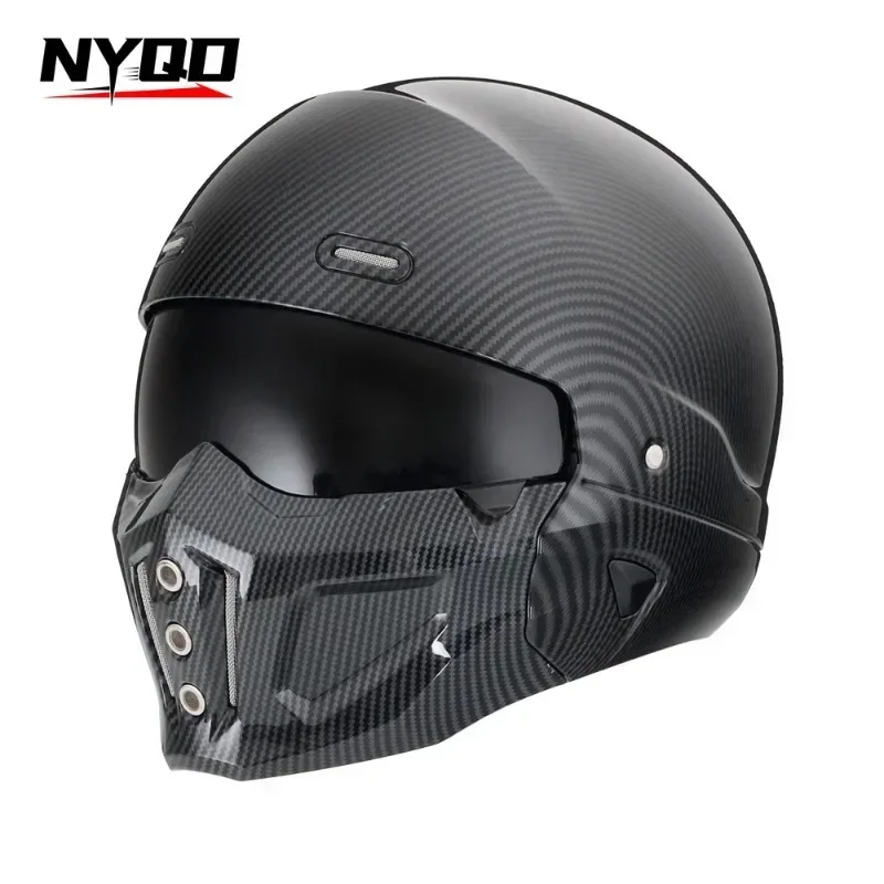 Classic Motorcycle Electric Bicycle Full Helmet Scorpion Helmet Chin DetachableCasco Moto Cascos ParaMoto Мотоцикл - Шлем오토바이 헬멧