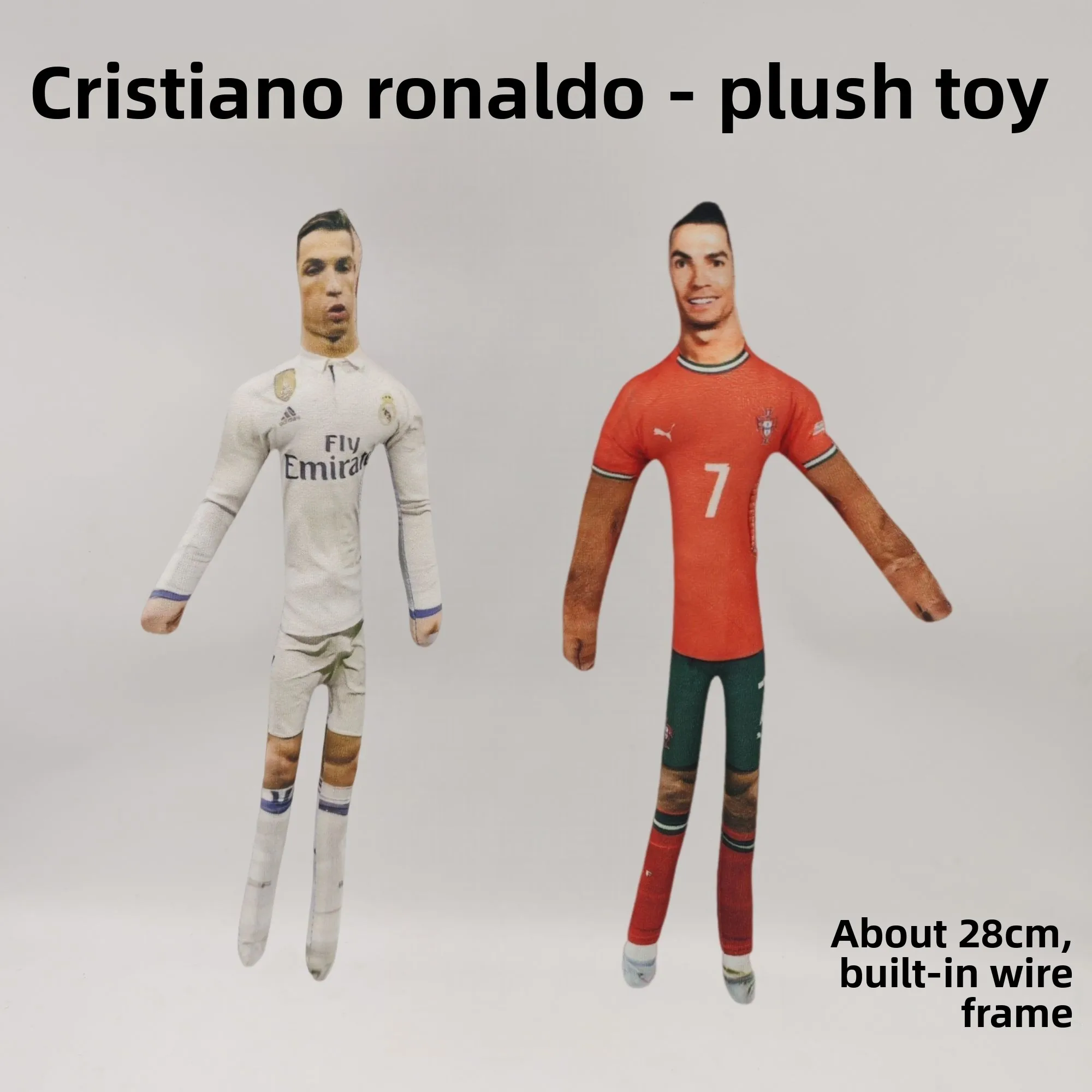Poupée articulée de 26 cm des stars du football Messi, Cristiano Ronaldo, Zlatan Ibrahimović, avec squelette intégré et pose flexible
