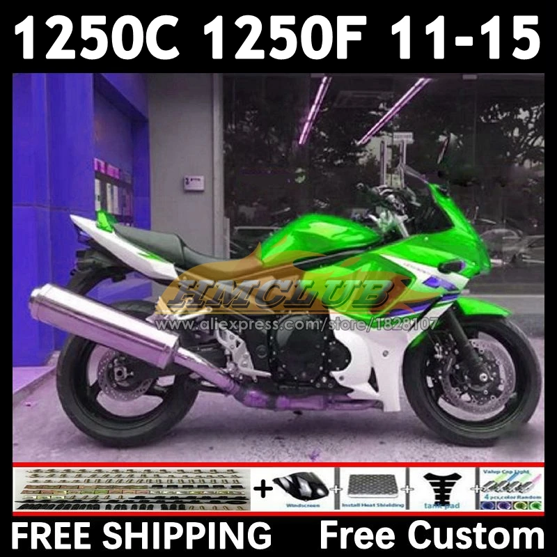 Bandit For SUZUKI GSX1250F GSX1250 FA C 11 12 13 14 15 35No.52 green stock GSXF1250 GSX1250C 2011 2012 2013 2014 2015 Fairings