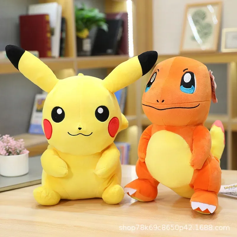 Muñeco de peluche de Pokémon para niños, juguete de Anime de Pikachu, Squirtle, Charmander, Bulbasaur, Psyduck, llavero de dibujos animados, regalo de cumpleaños y Navidad