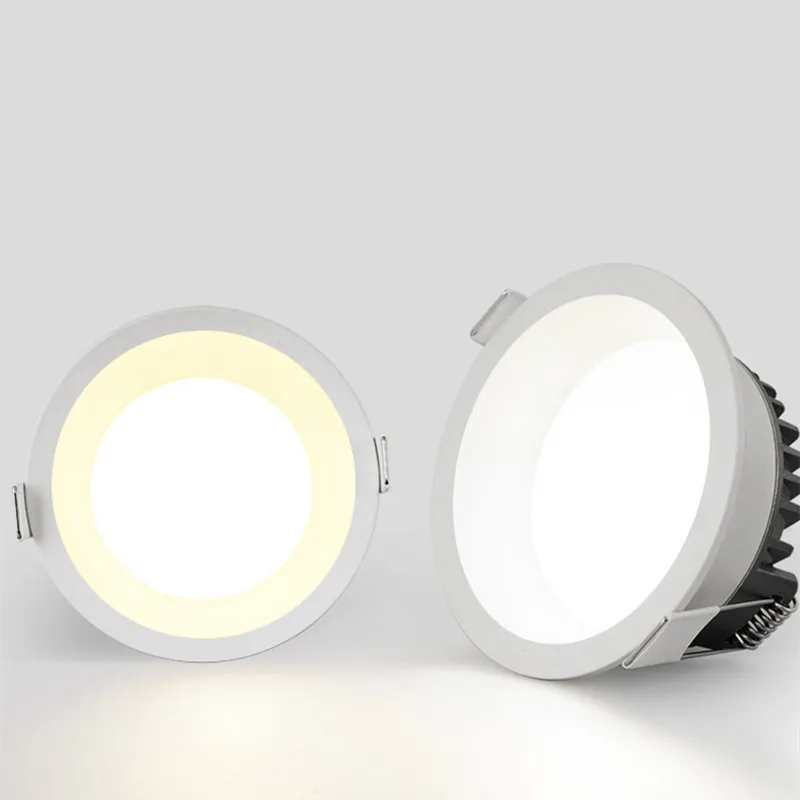 Dimmable AC85~265V Recessed Anti Glare LED Downlights 7W/9W/12W/15W LED Ceiling Spot Lights Background Lamps Indoor Lighting