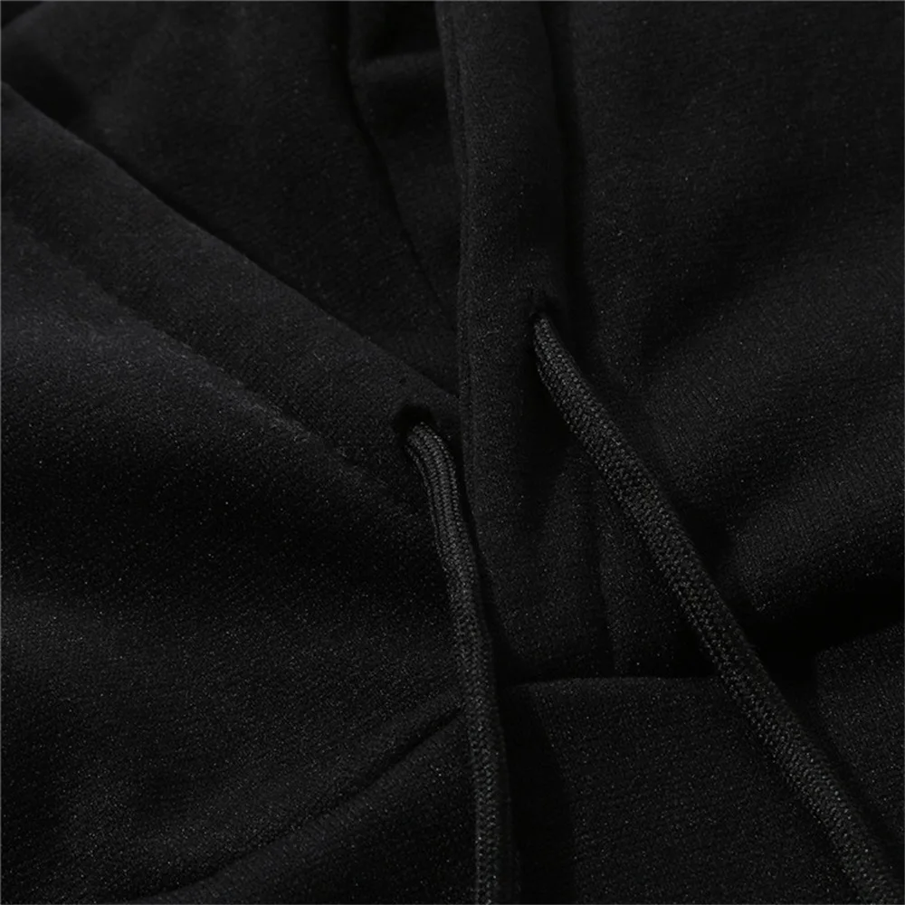 2024 New Men\'s Tracksuit Hooded Pullover + Sweatpants Sports Suit Casual Jogger Sportswear 2 Piece Male Fleece Streetwear Sets