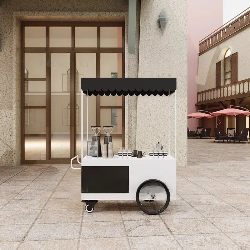 Stall trolley, hand push promotional cart display stand