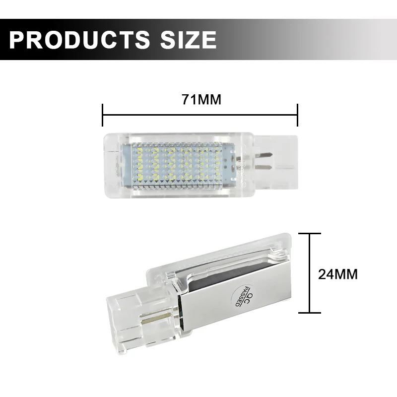 Car LED Footwell Light Luggage compartment Trunk Light Glove box Lamp For Golf 5 MK5 6 MK6 Jetta Passat B6 B7 B8 CC EOS Tiguan