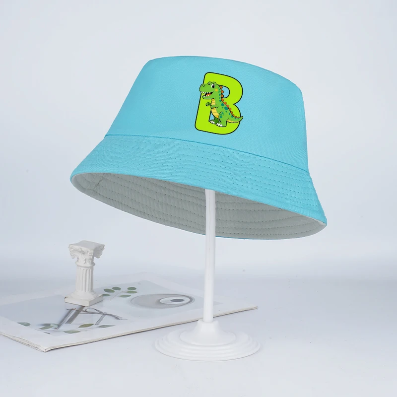 Cute Dinosaur 26-Letter Kids' Bucket Hat – Sun Hat for Boys and Girls Ages 2–6, Perfect for Summer Beach Play, Kids' Gift - view 4