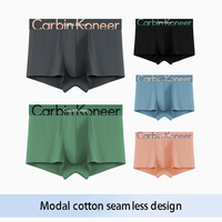 4pcs Men's High-end Cotton Underwear Boxer Shorts Comfortable Breathe Underpants Seamless sports men's Breathable Panties