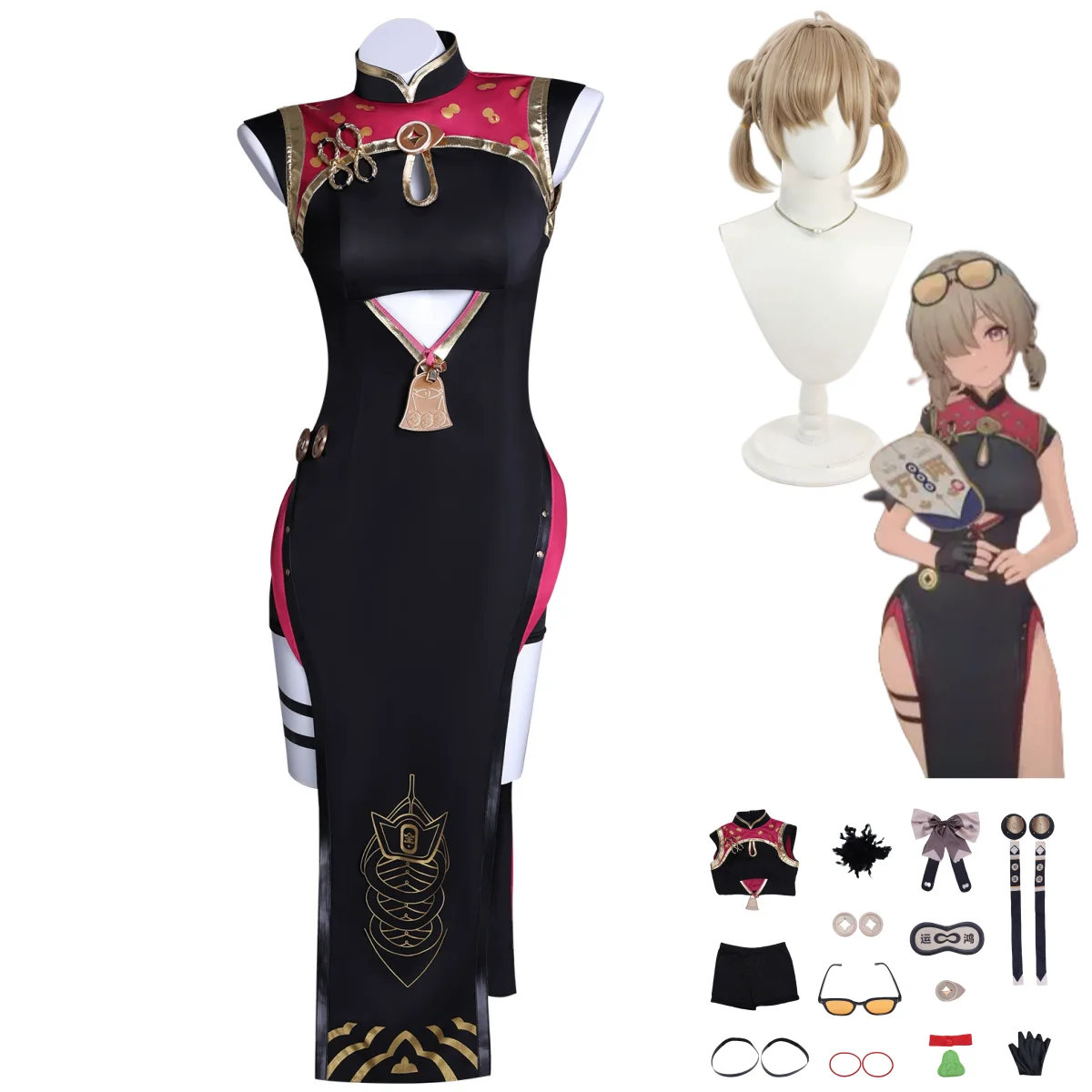 Juego Zenless Zone Zero Sweety disfraz de Cosplay bebedero de té vestido Cheongsam de estilo chino uniforme mujer Sexy traje de Carnaval