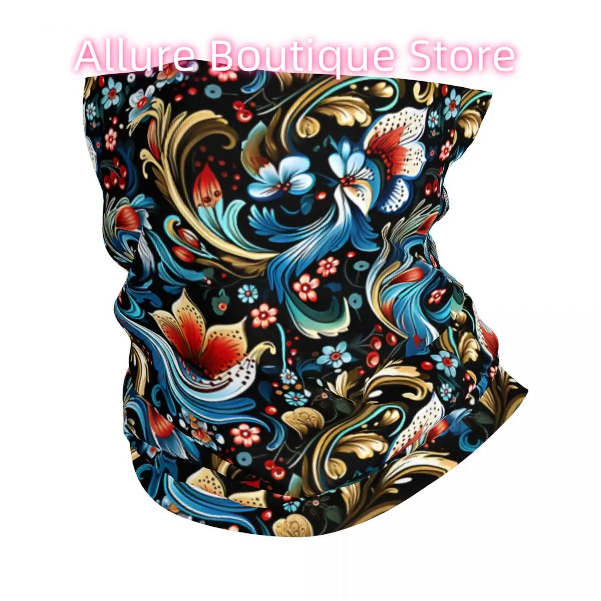 

Синяя повязка на голову с цветочным узором пейсли, теплая повязка на шею, мужской лыжный шарф для бега, медицинская бандана для лица медсестры, гетры