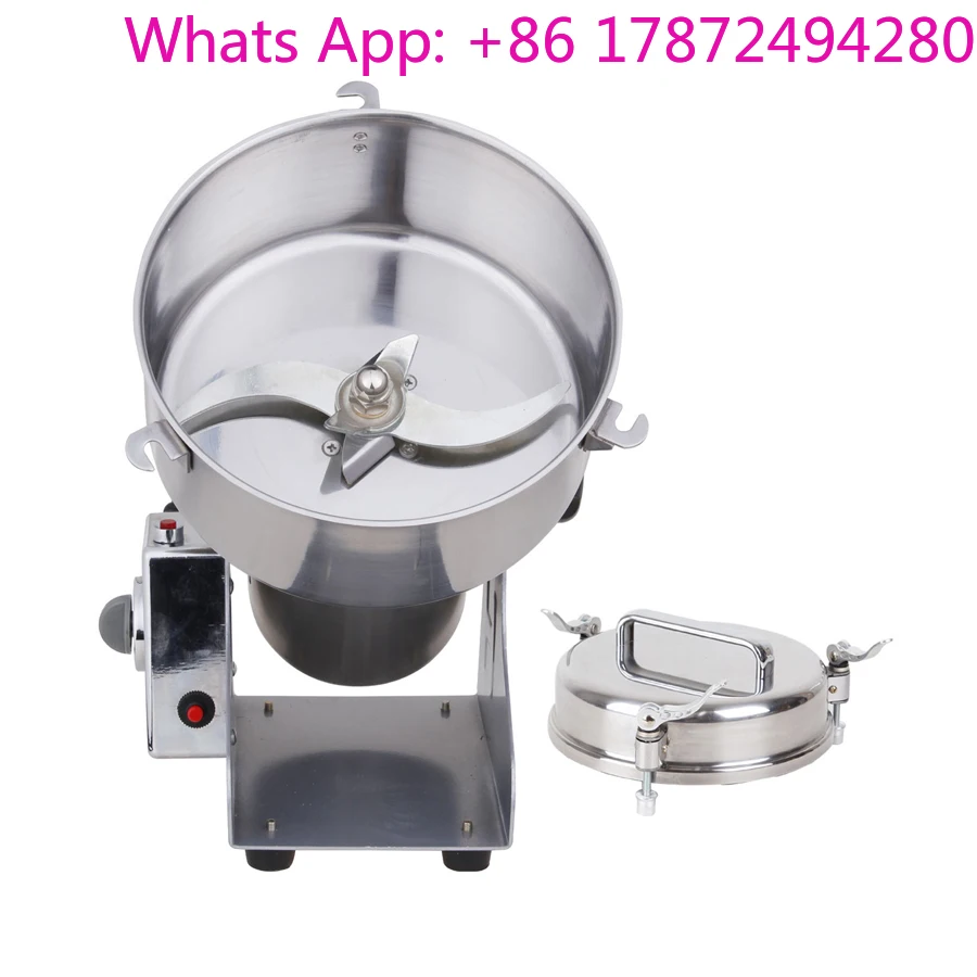 Electric Powder Grinder YB-1500A Stainless Steel Grinding Machine 1500g Rocking Grinding Machine for Grain/ Bean
