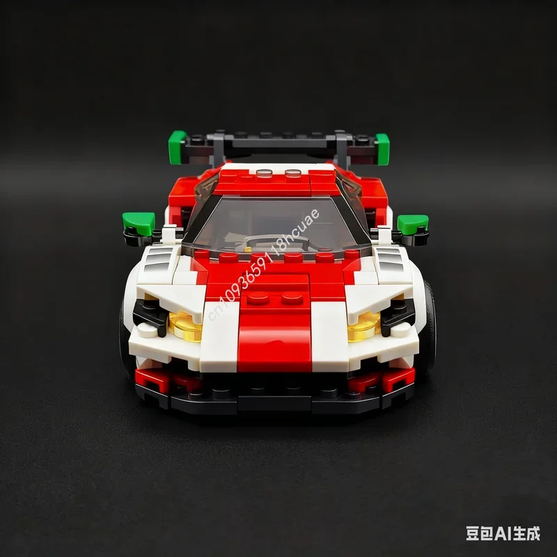 375 elementów MOC Ferrariesd Corsa Horizon City Champions Supercar Model Klocki Konstrukcyjne Zestaw do Składania DIY Pomysł na Prezent Świąteczny Zabawki dla Dzieci