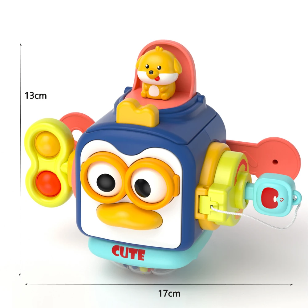 Baby Montessori Beschäftigt Bord Sensorischen Beschäftigt Bord Baby Praxis Fähigkeiten Aktivität Cube Frühe Pädagogische Reise Spielzeug Für Kleinkinder 1-3 – Detail 11
