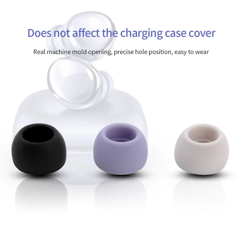 3 أزواج من سماعات الأذن السيليكون لسماعات الأذن TWS Samsung Galaxy Buds Pro R190 بلوتوث S/M/L بلوتوث سيليكون أطراف أذن لاسلكية حقيقية