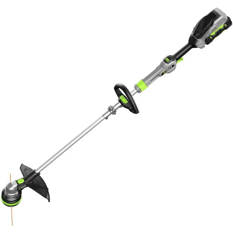 T Lithium-Ion Cordless String Trimmer Kit Alu Foldable Shaft Battery and Charger Included,  Powerload/Telescopic/Gauge Black