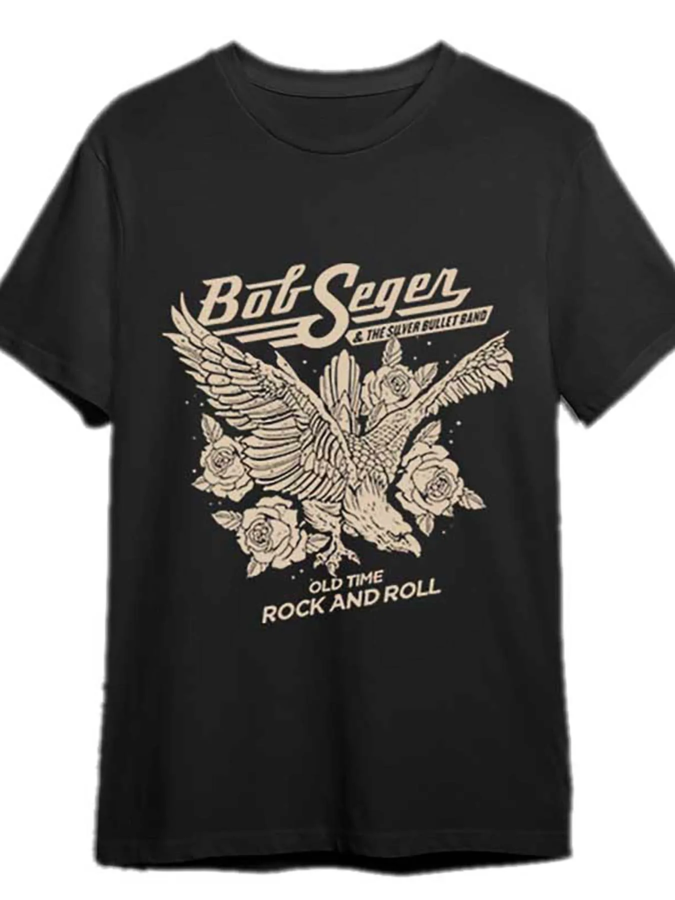 

bob Bob Seger T-Shirt 337668 funny Men S Short Sleeve Graphic T-shirt Collection black PR