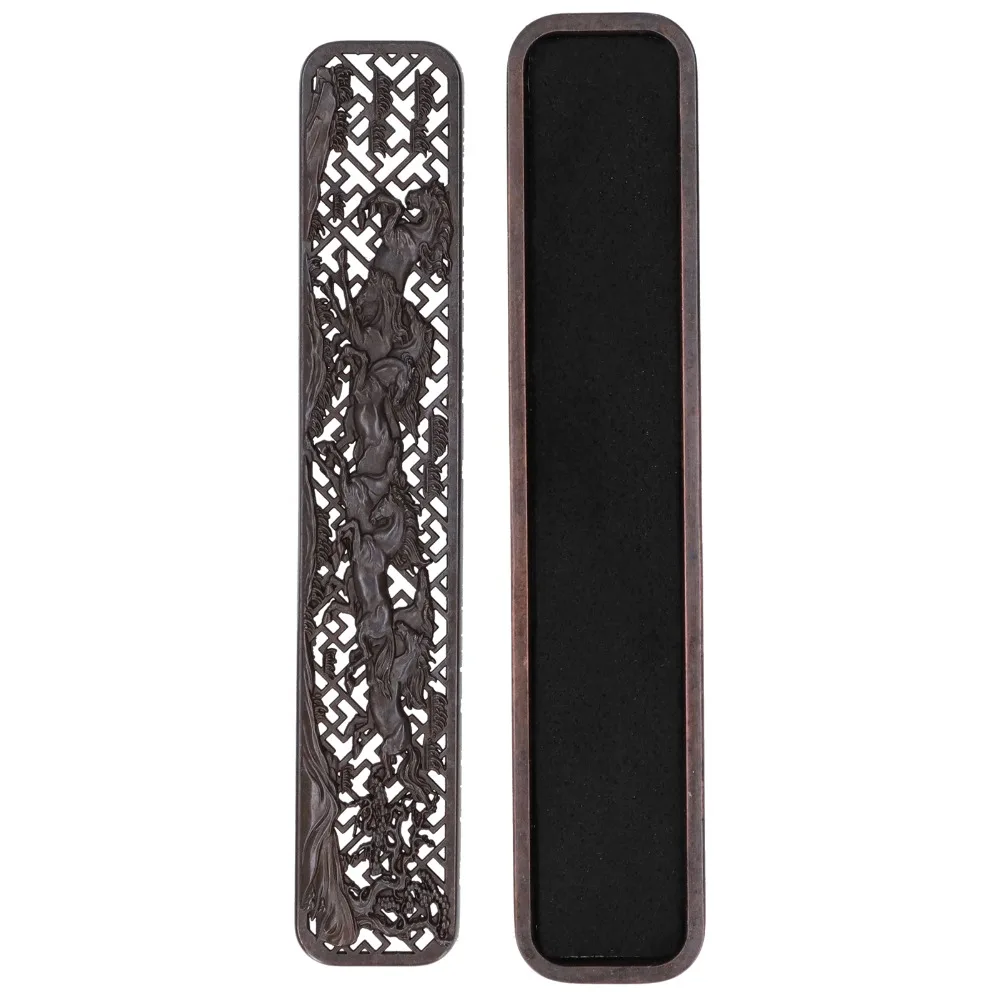 3pcs Brass Alloy Incense Burner Box Spill-Proof Antique Incense Holder Case Ash Control Incense Ash Catcher Home Meditation