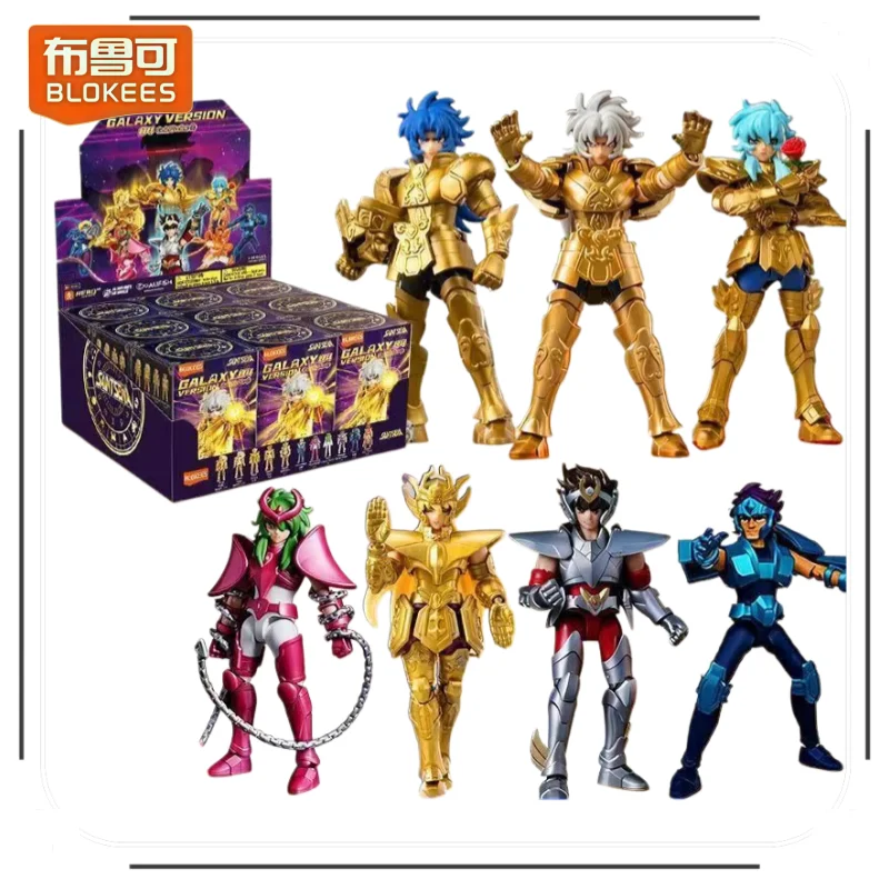 Bloques de Construcción BLOKEES Saint Seiya, Edición Muchas Estrellas, Zodíaco Dorado, 4ª Virgo, Shaka, Géminis, SAGA, Modelo de Colección para Armar ﻿