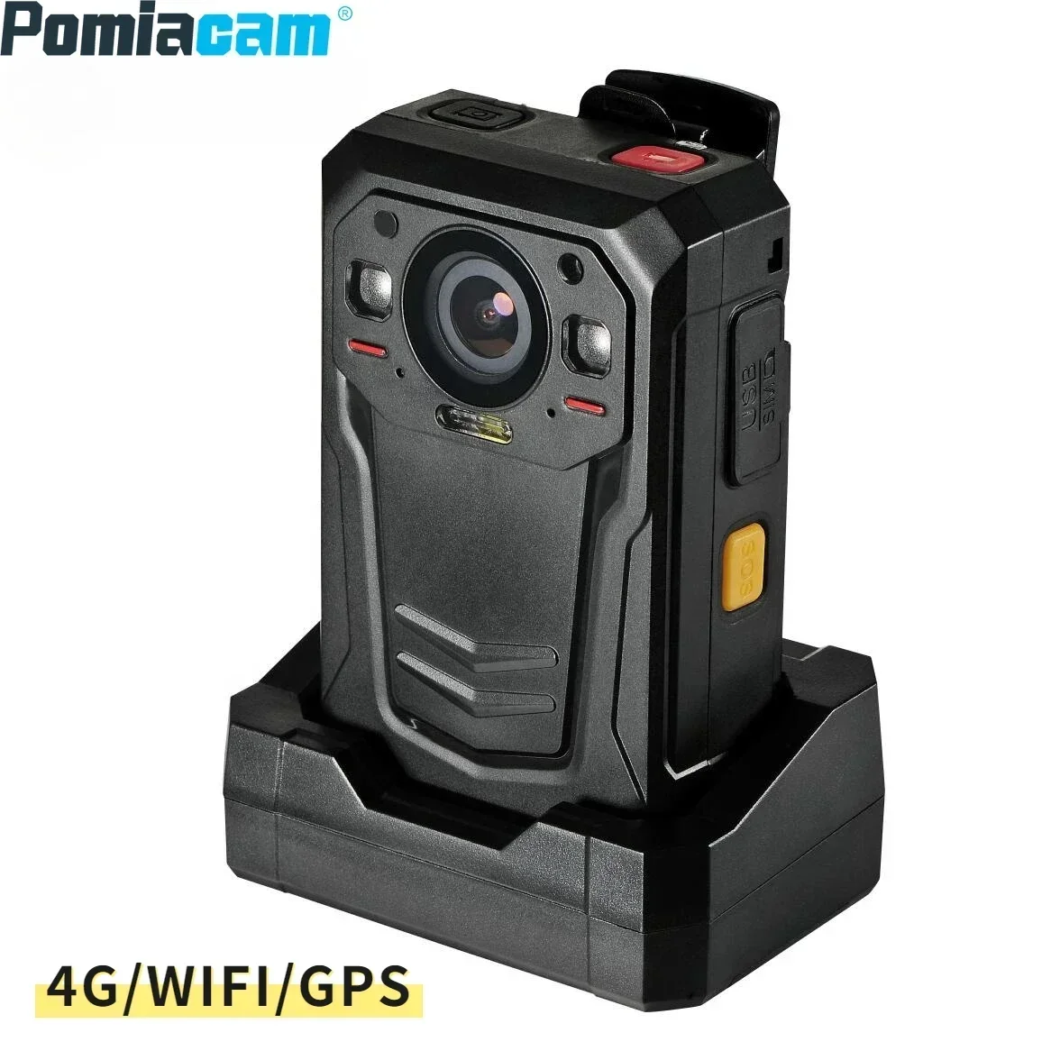 BC107 Waterproof Body Camera with GPS  Night Vision 1512P Resolution 4G Live Streaming and 13 Hour Battery Wearable Camera