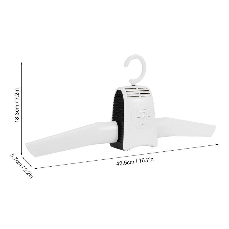 Portable Electric Clothes Drying Rack Folding Laundry Shoes Dryer Hanger For Travel